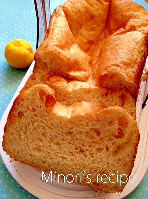 ホームベーカリーdeゆずご飯食パン♪