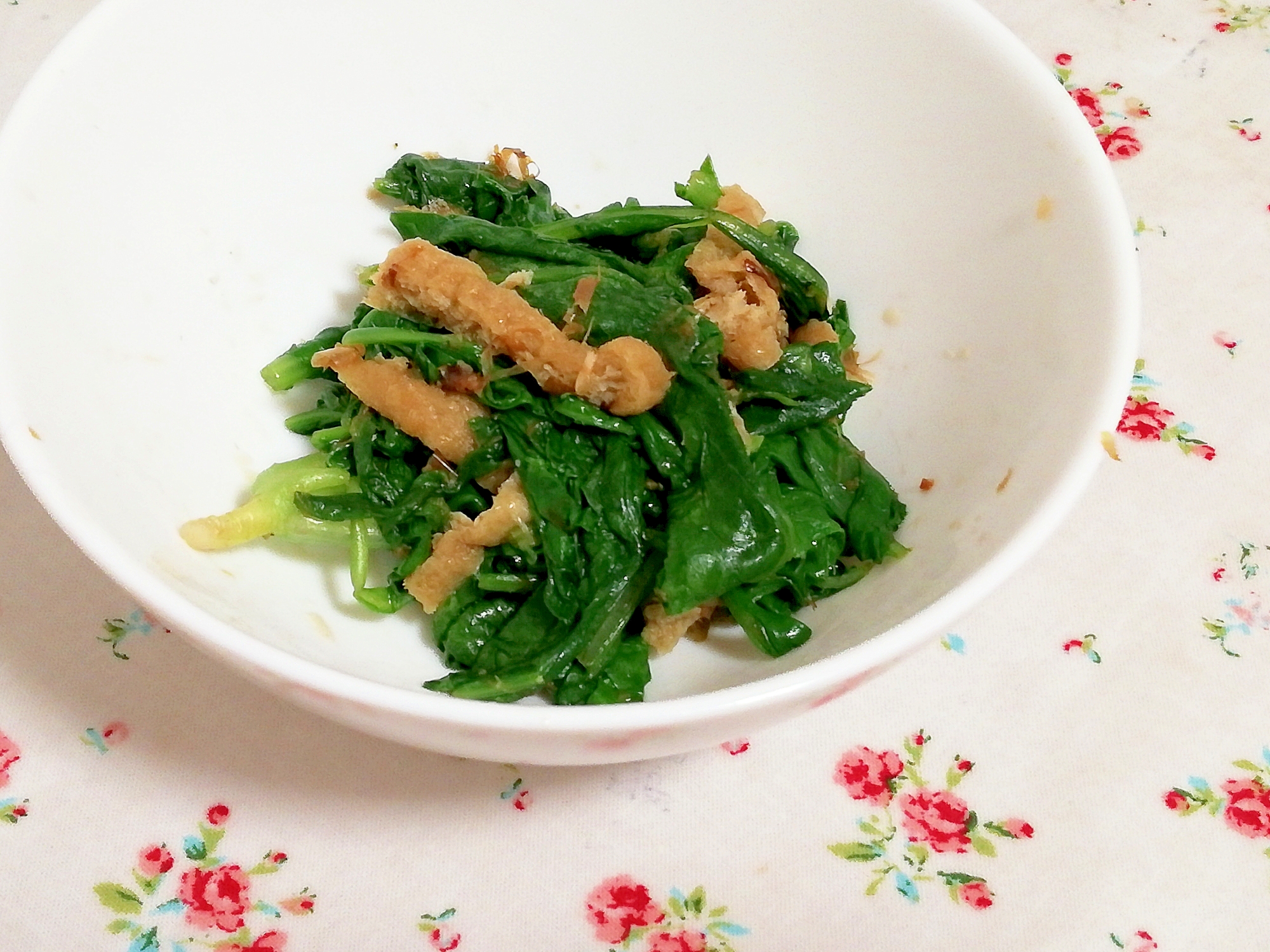 レンジとで簡単作りおき！葉大根と油揚げのお浸し