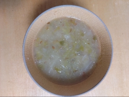 炊飯器で白菜とろとろ♥「白菜の中華粥」