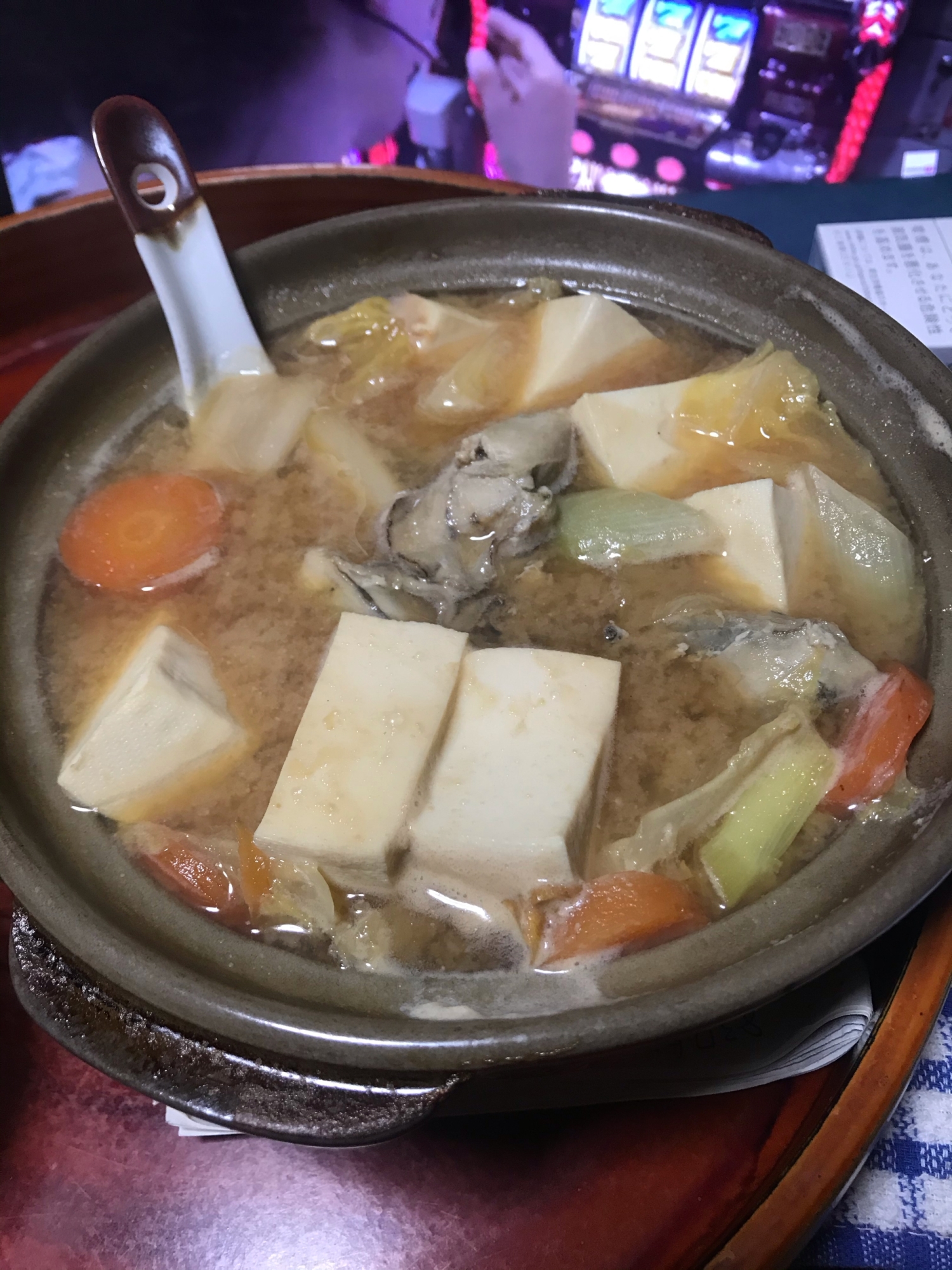 牡蠣味噌鍋カレー風味