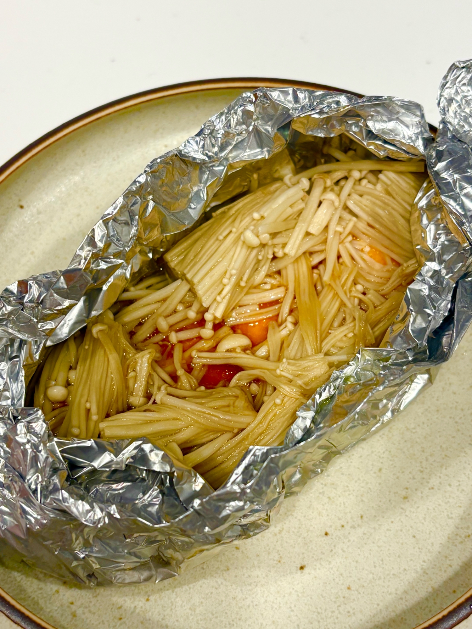 鮭とえのきのホイル焼き