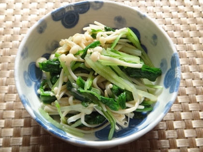 水菜とえのきのナムル