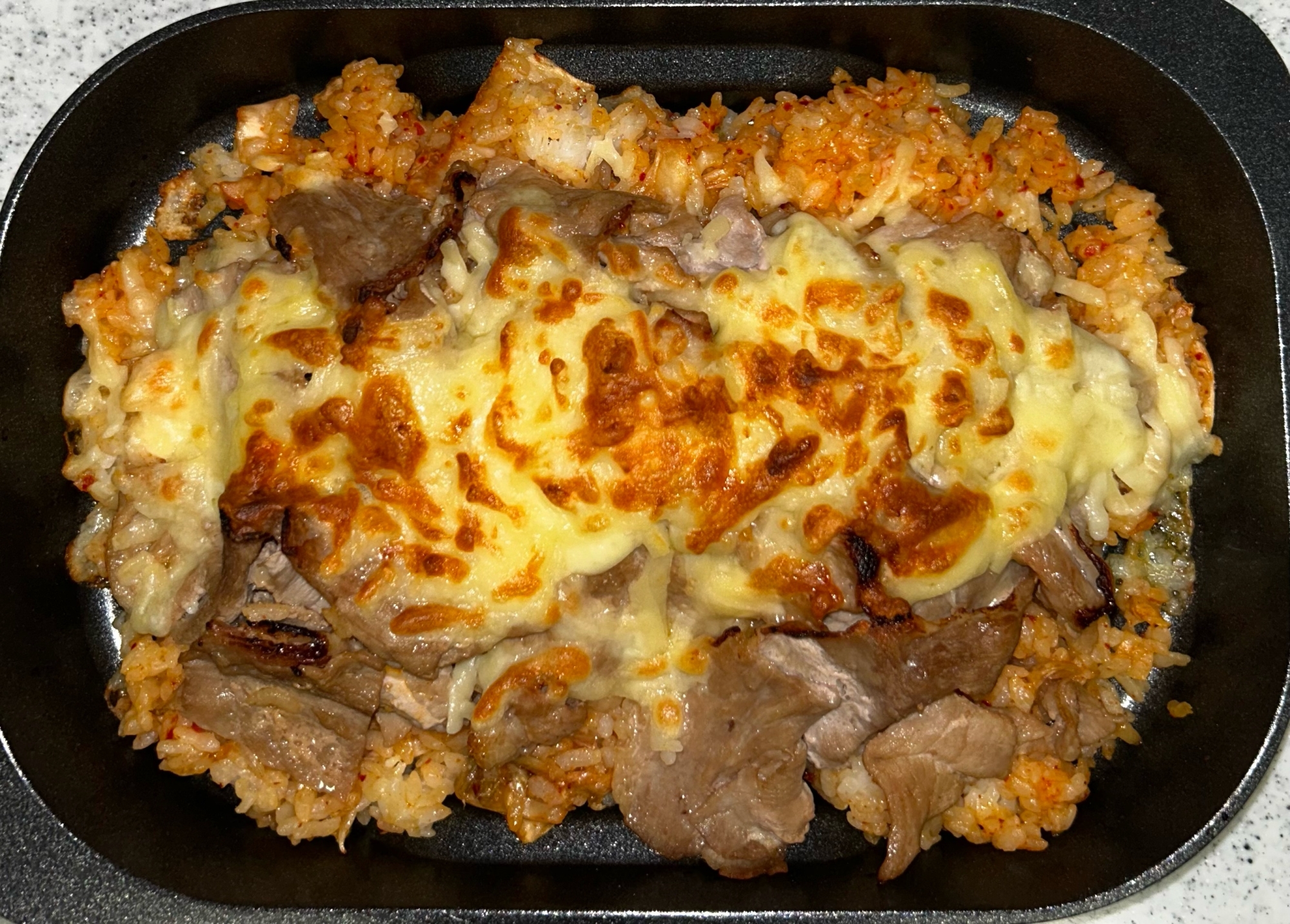 チーズ豚キムチ飯♫