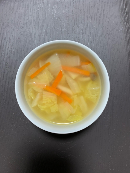 食物繊維たっぷり⭐根菜味噌スープ