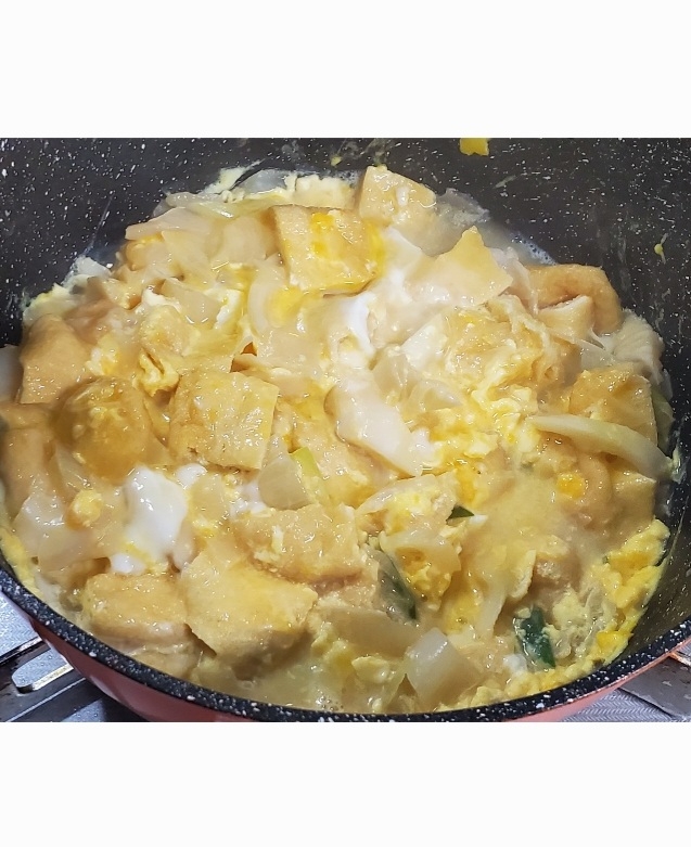 筍の卵とじ、タケノコ入り玉子丼の具