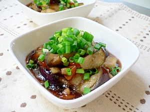 茄子となめこのさっぱり煮