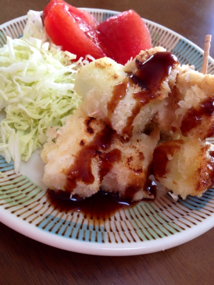 白ネギと高野豆腐の串カツミニ