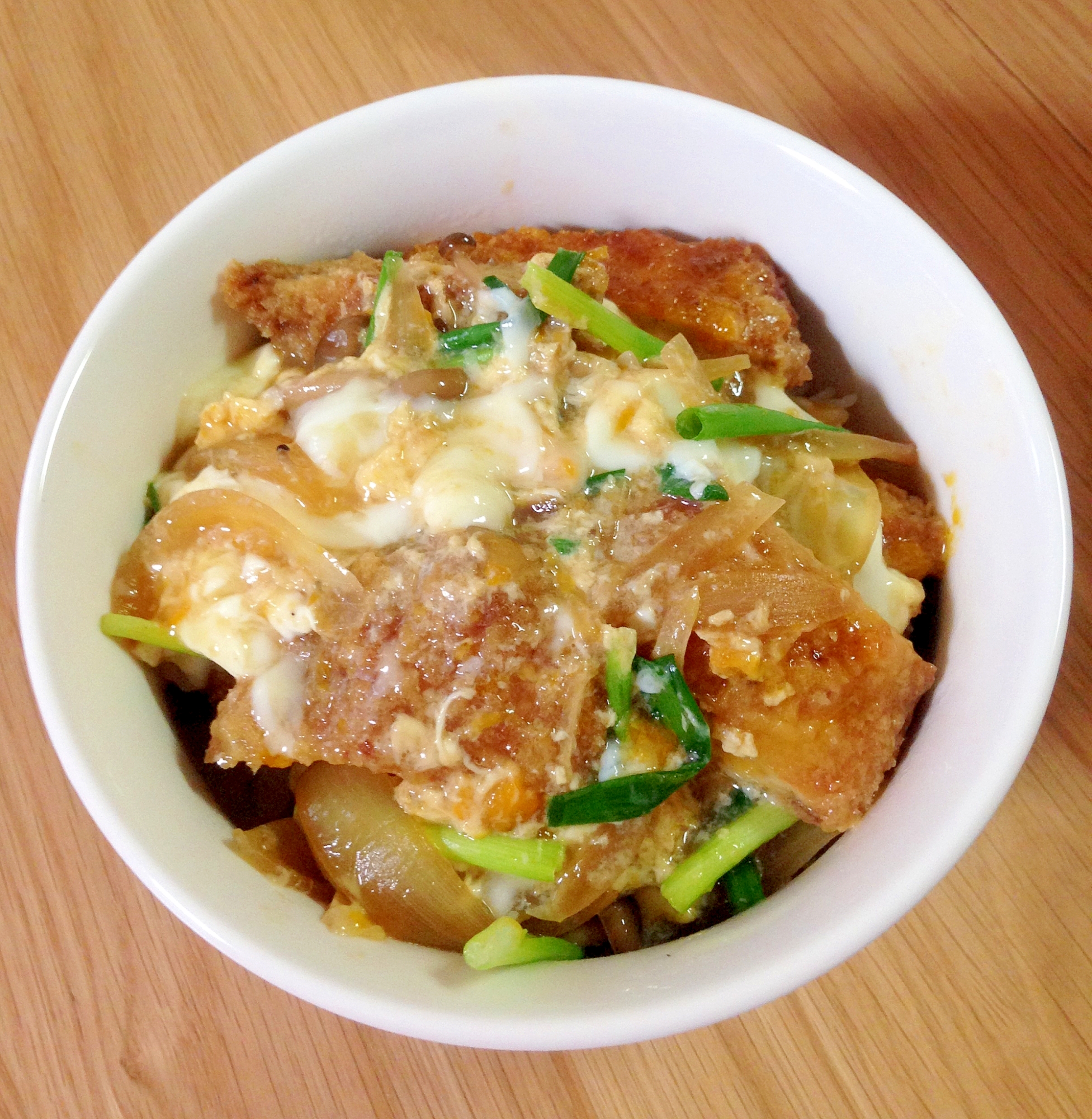 ちょっぴりヘルシーに♪鶏かつ丼☆