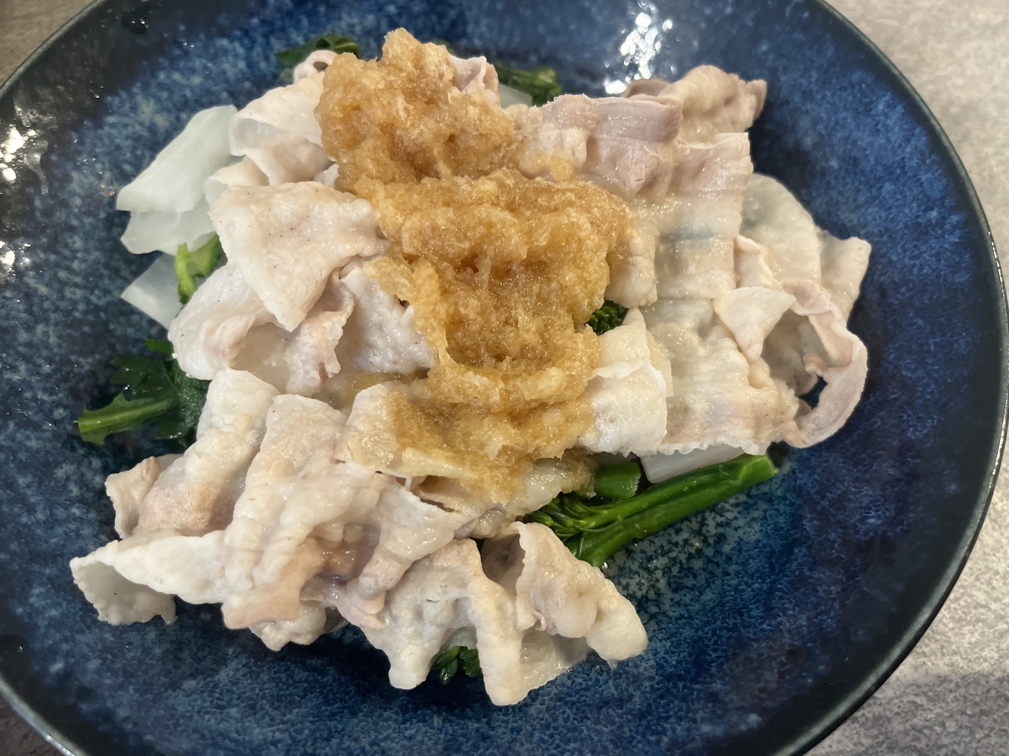 温かい♪豚しゃぶ肉の大根おろしポン酢