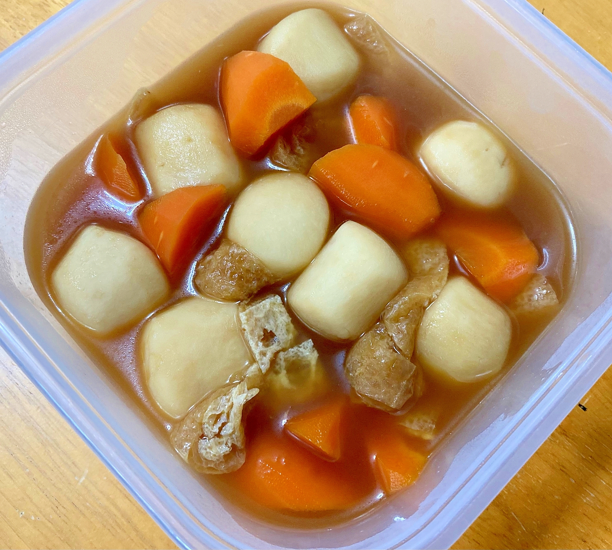 電子レンジ＆冷凍里芋で簡単！里芋とにんじんの煮物