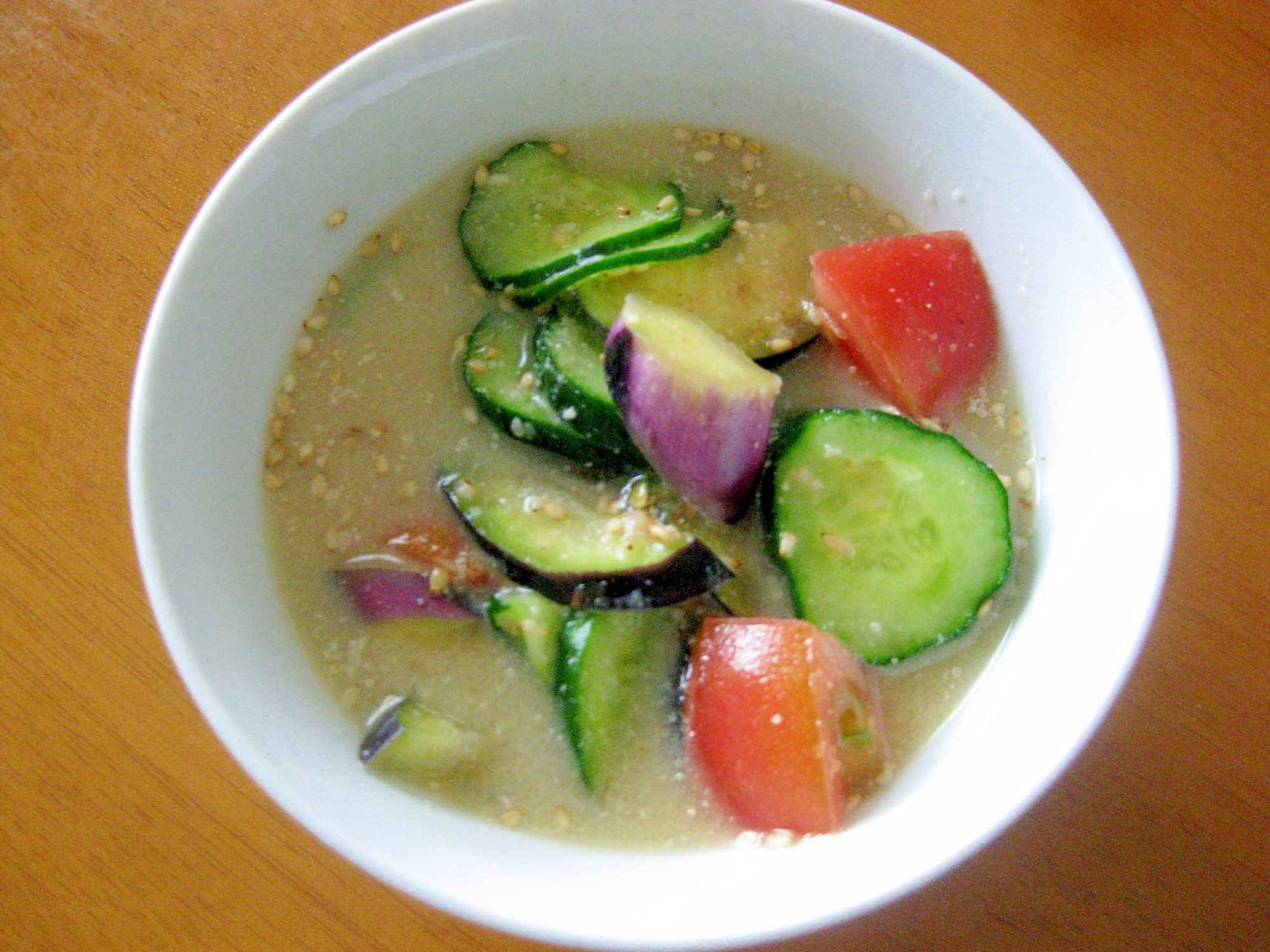 夏にピッタリ なすときゅうりとトマトの冷や汁 レシピ 作り方 By れいちゃっ 楽天レシピ 夏にピッタリ なすときゅうりとトマトの冷や汁 レシピ 作り方 By れいちゃっ 楽天レシピ