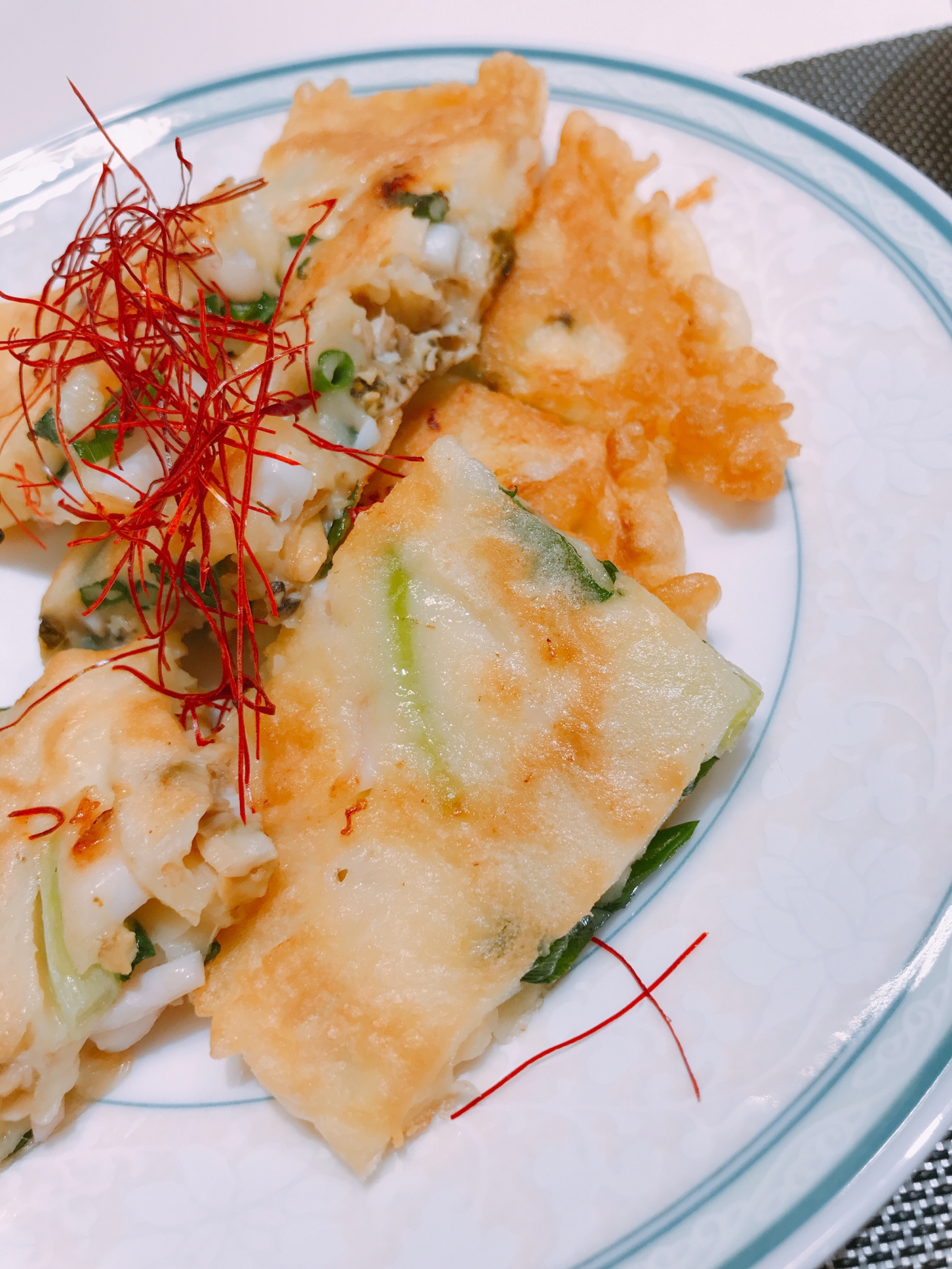 基本の韓国料理❤海鮮チーズのチヂミ