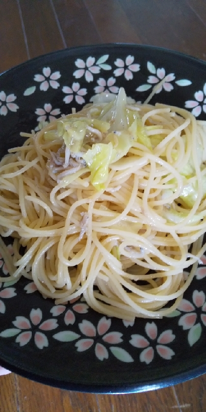 しらすとキャベツの和風パスタ