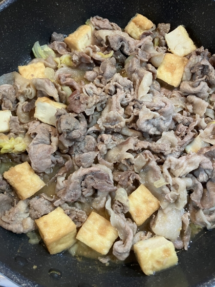 豚肉と厚揚げの甘味噌炒め