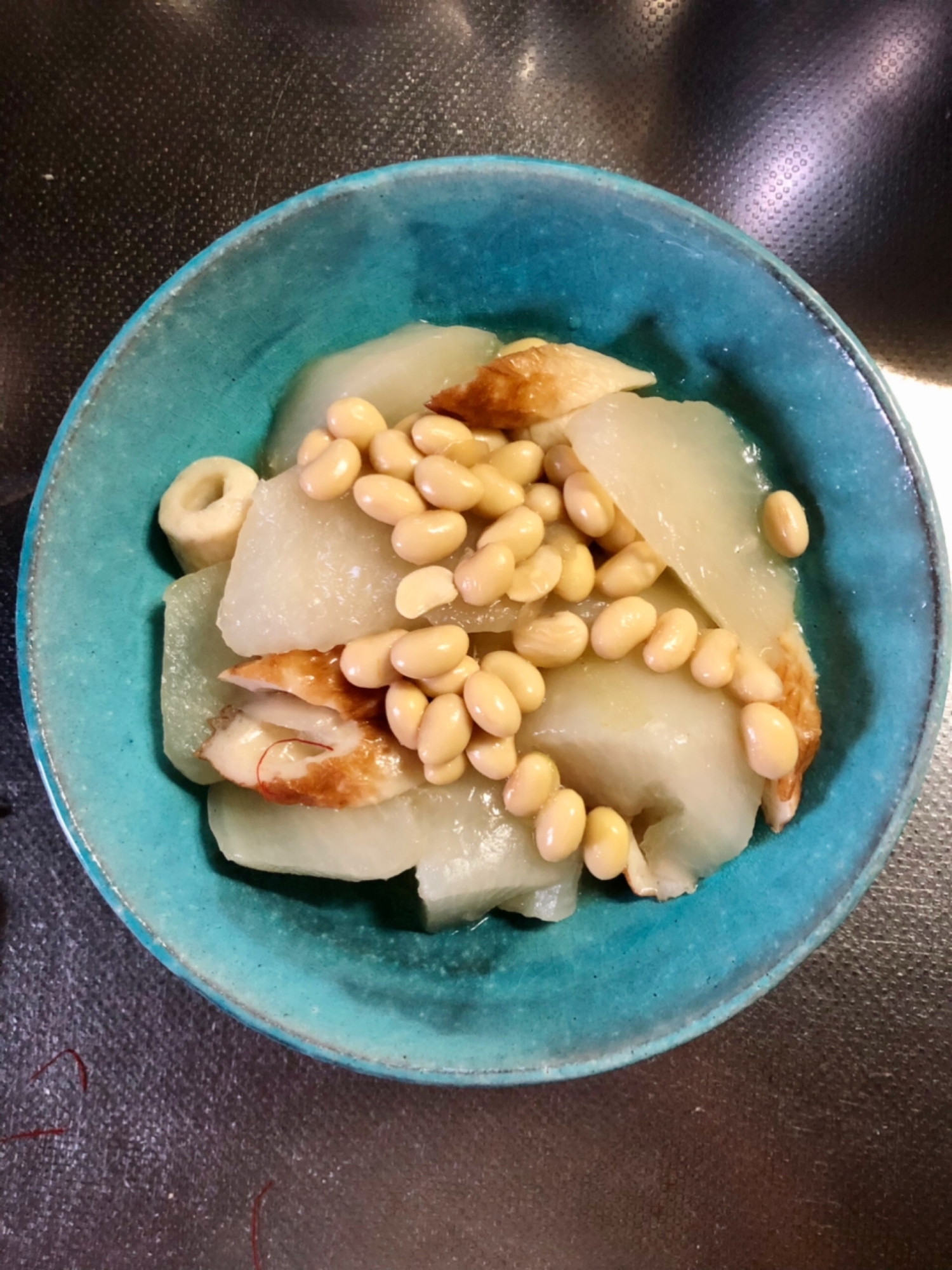 大根と大豆の中華風煮物