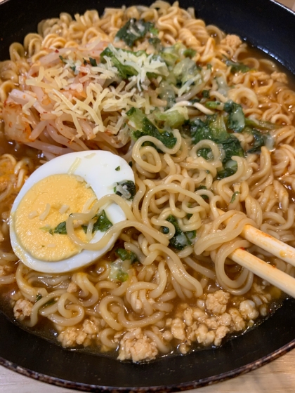 ねぎとチーズのバーナー麺