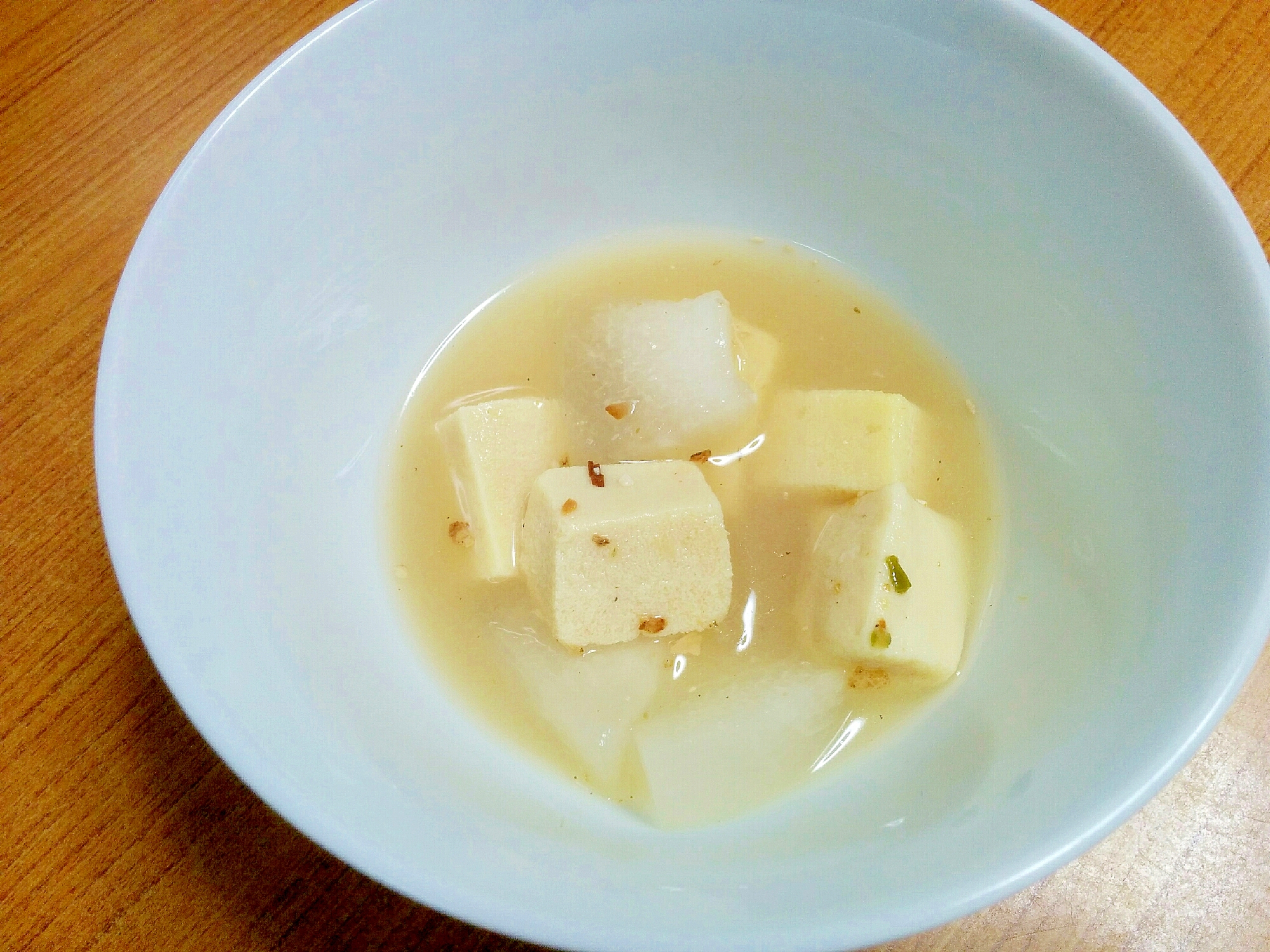 冬瓜と高野豆腐の味噌汁