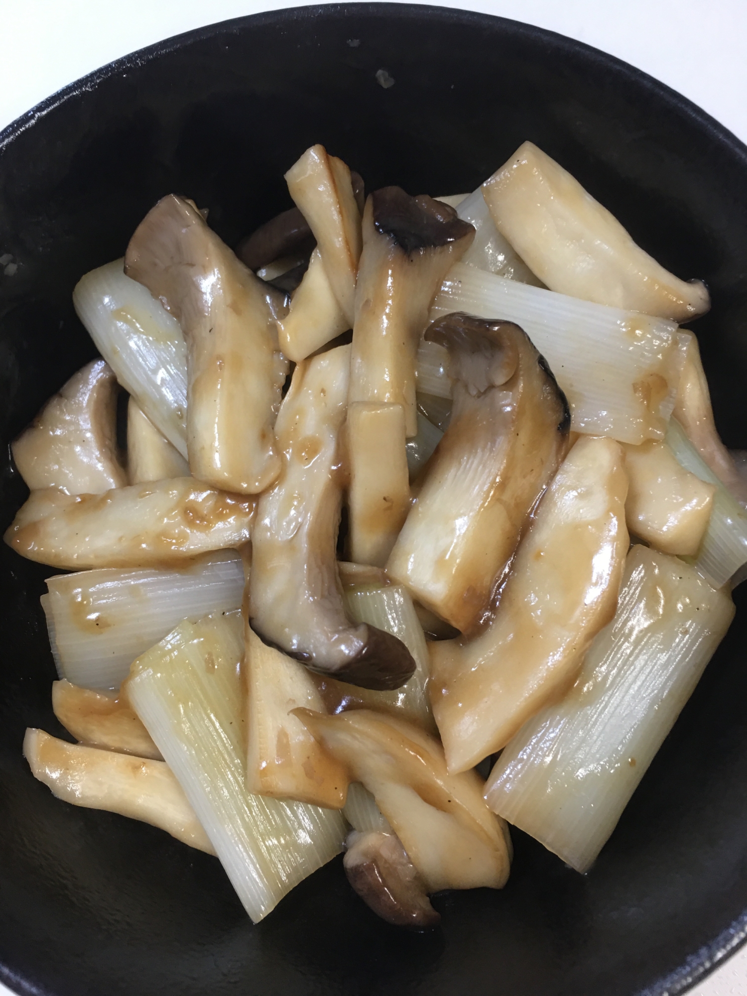 エリンギとネギの炒めもの