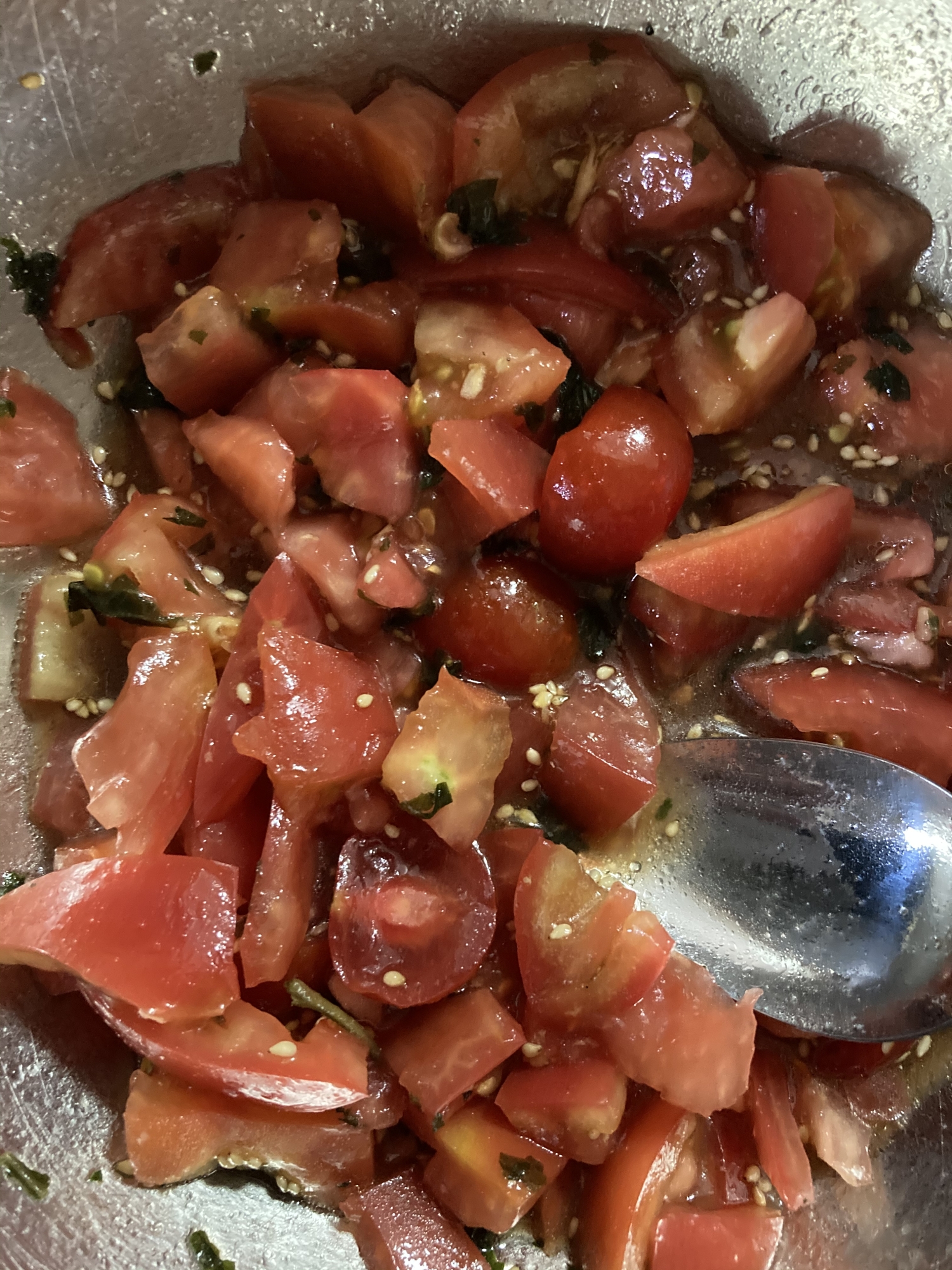 トマトと大葉のドレッシング