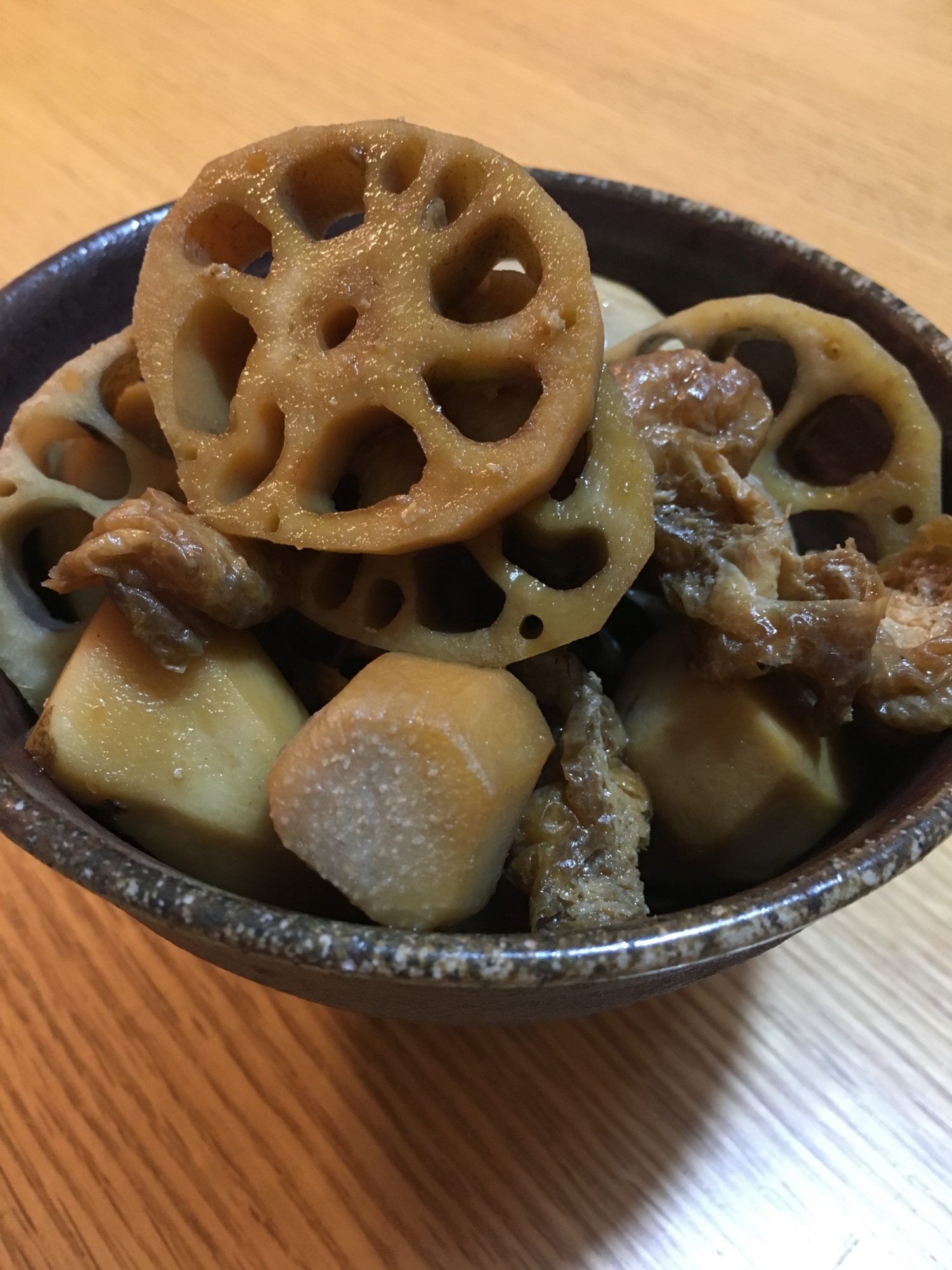 里芋とレンコンの、甘辛煮