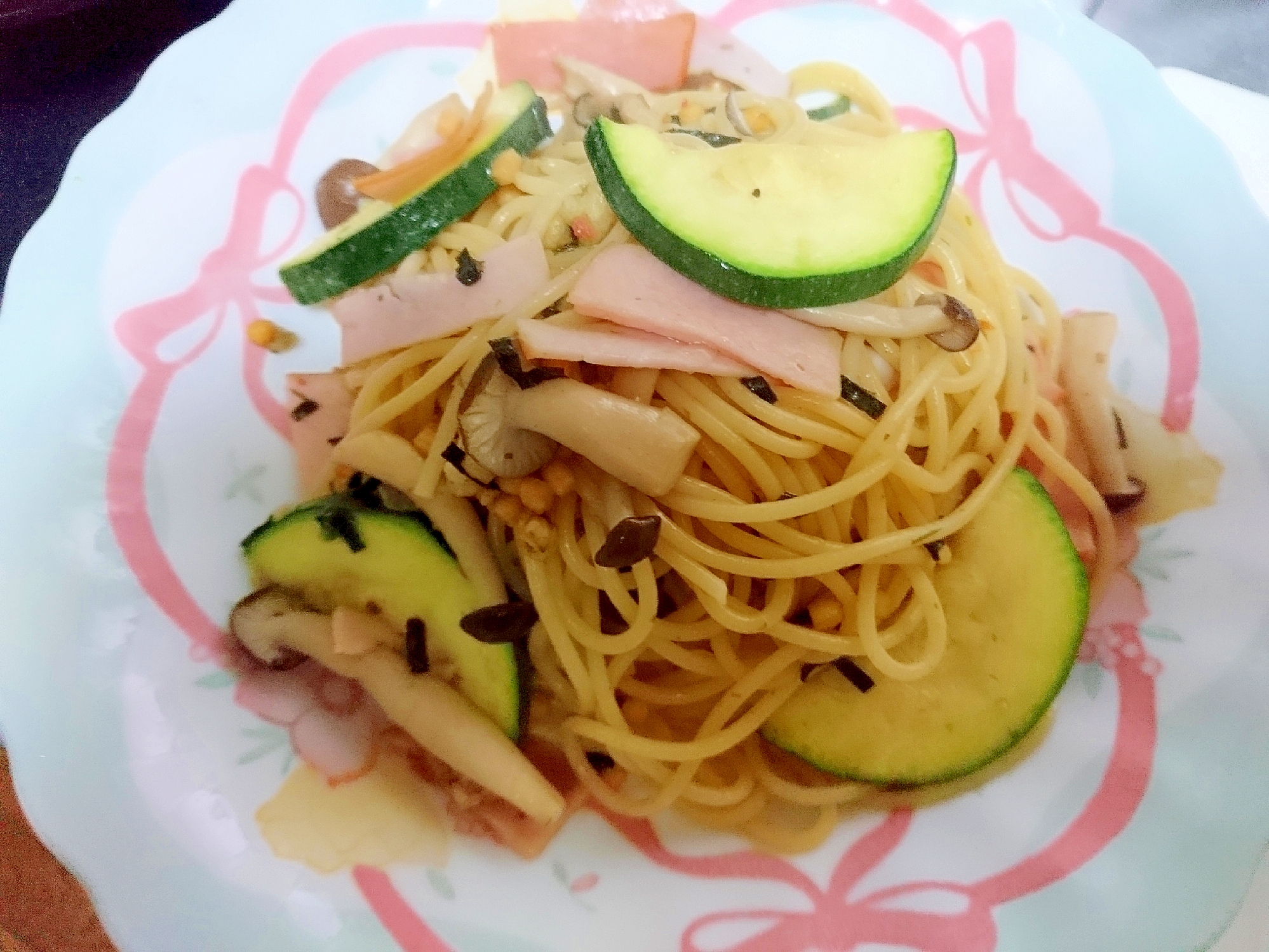 だし茶漬けで☆和風パスタ