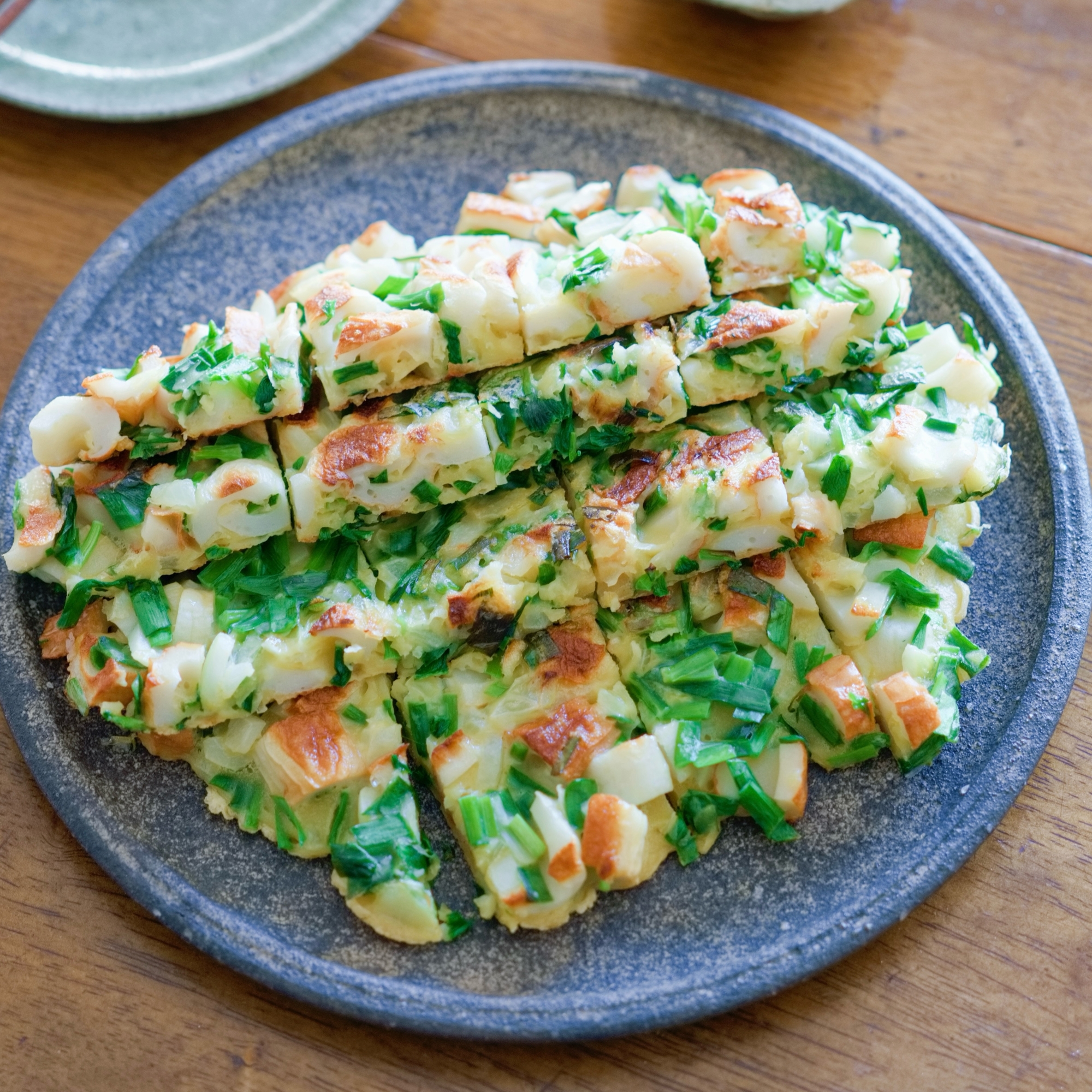 ちくわとにらのチヂミ