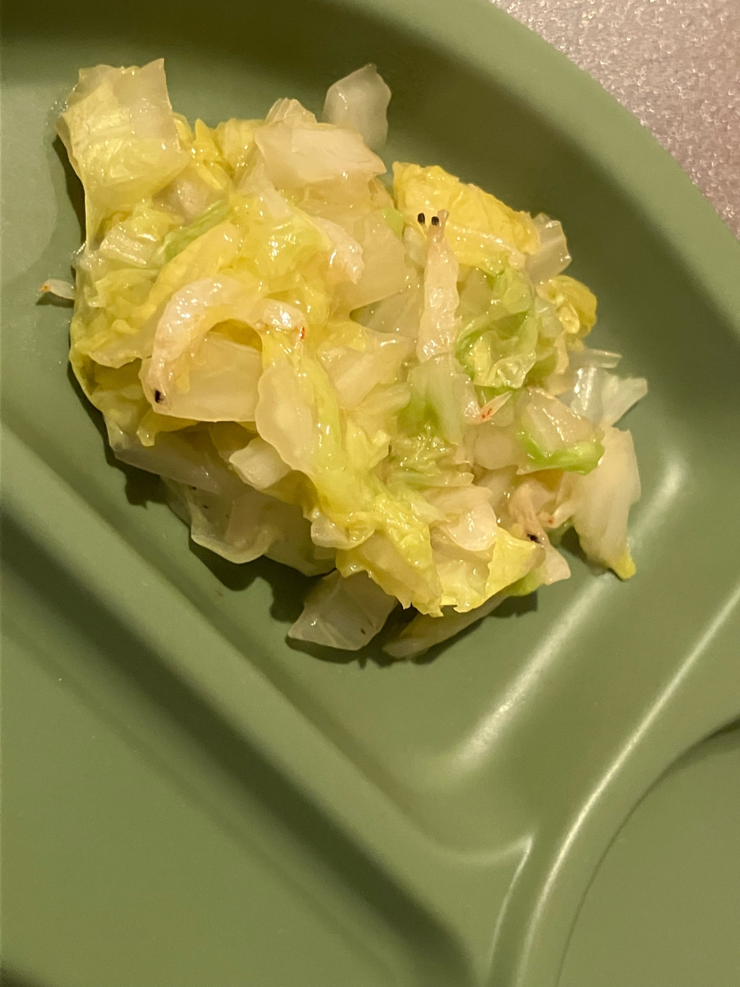 【離乳食完了期】白菜と小エビのあんかけ