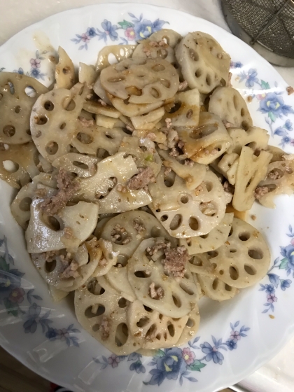 牛丼リメイク☆レンコンきんぴら