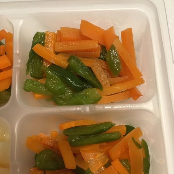 離乳食後期 レンジでにんじんとピーマンのきんぴら レシピ 作り方 By ズボラでもおいしいごはんが食べたい 楽天レシピ 離乳食後期 レンジでにんじんとピーマンのきんぴら レシピ 作り方 By ズボラでもおいしいごはんが食べたい 楽天レシピ