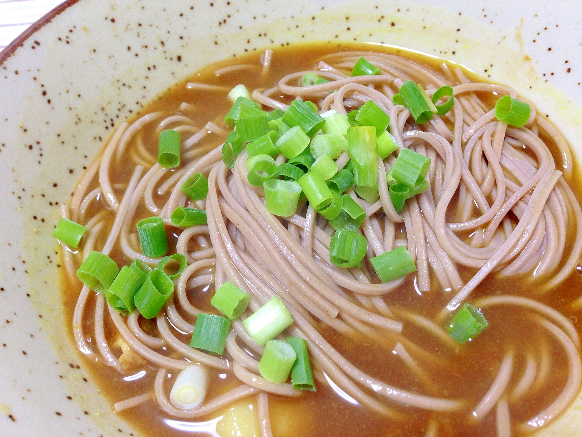 残ったカレーで☆カレーそば