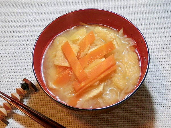 切干大根と生姜の味噌汁