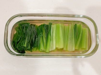 茅乃舎だしで基本のおひたし