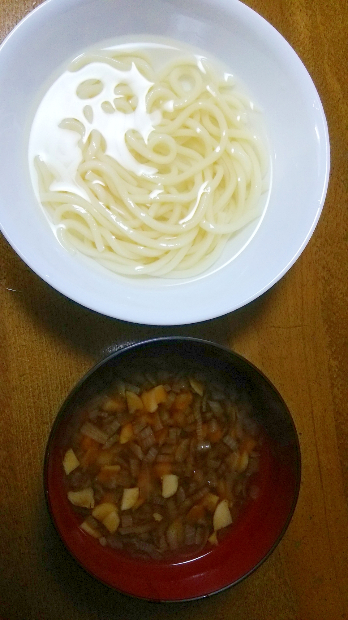 温かうどんのつけ麺