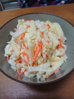 柚子胡椒マヨが美味しい☆白菜とリンゴのサラダ