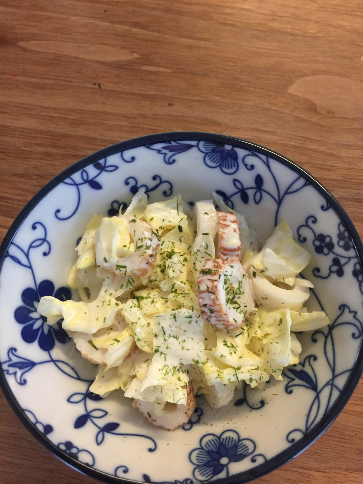 サッカー飯！ちくわのマヨネーズ和え