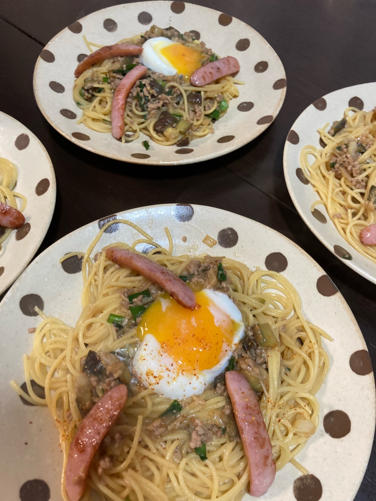 和風肉味噌パスタ