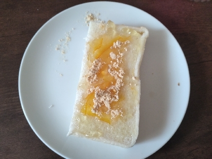 マーマレード と蜂蜜ときな粉のトースト