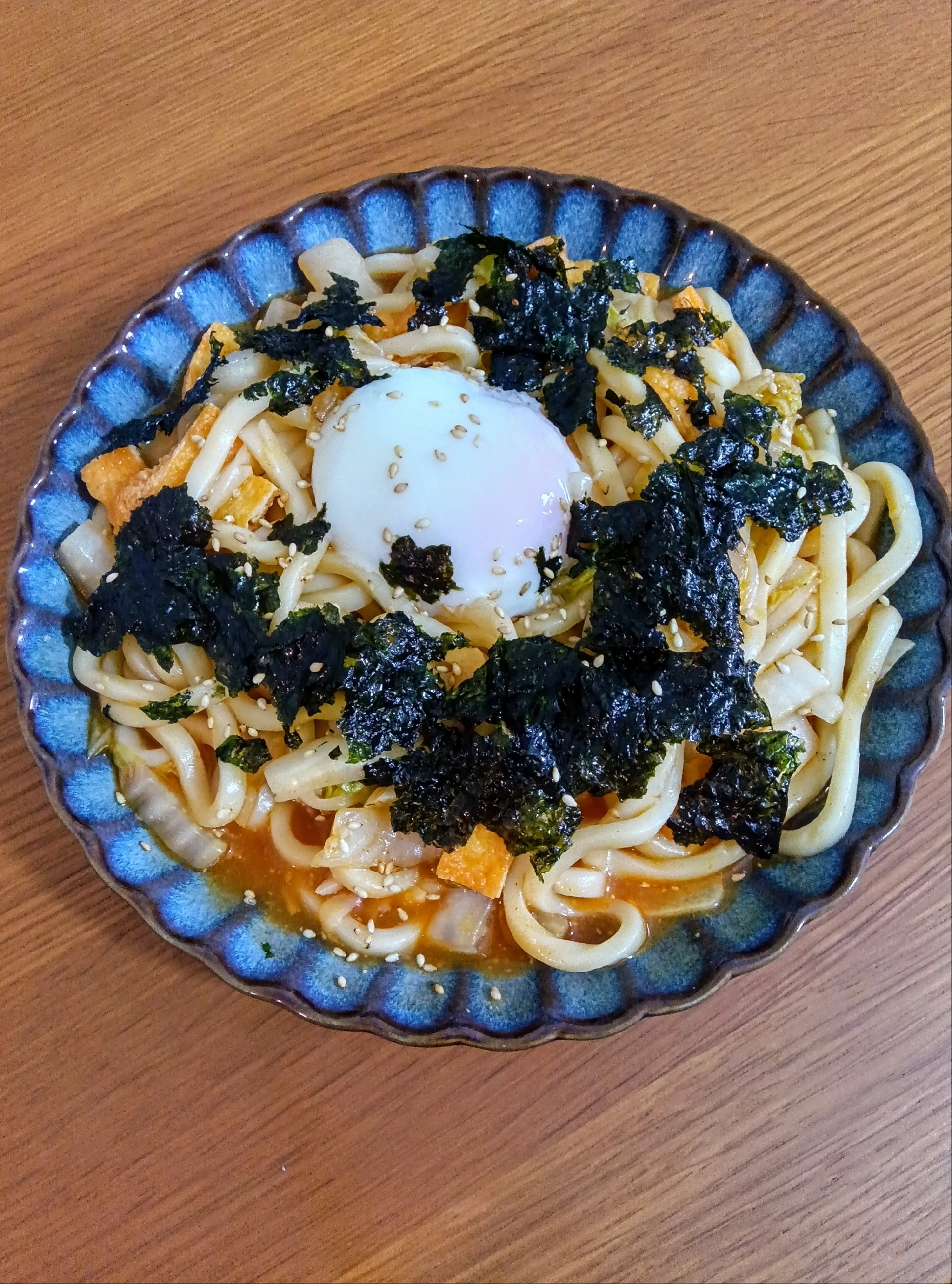 ピリ辛あんかけ焼きうどん