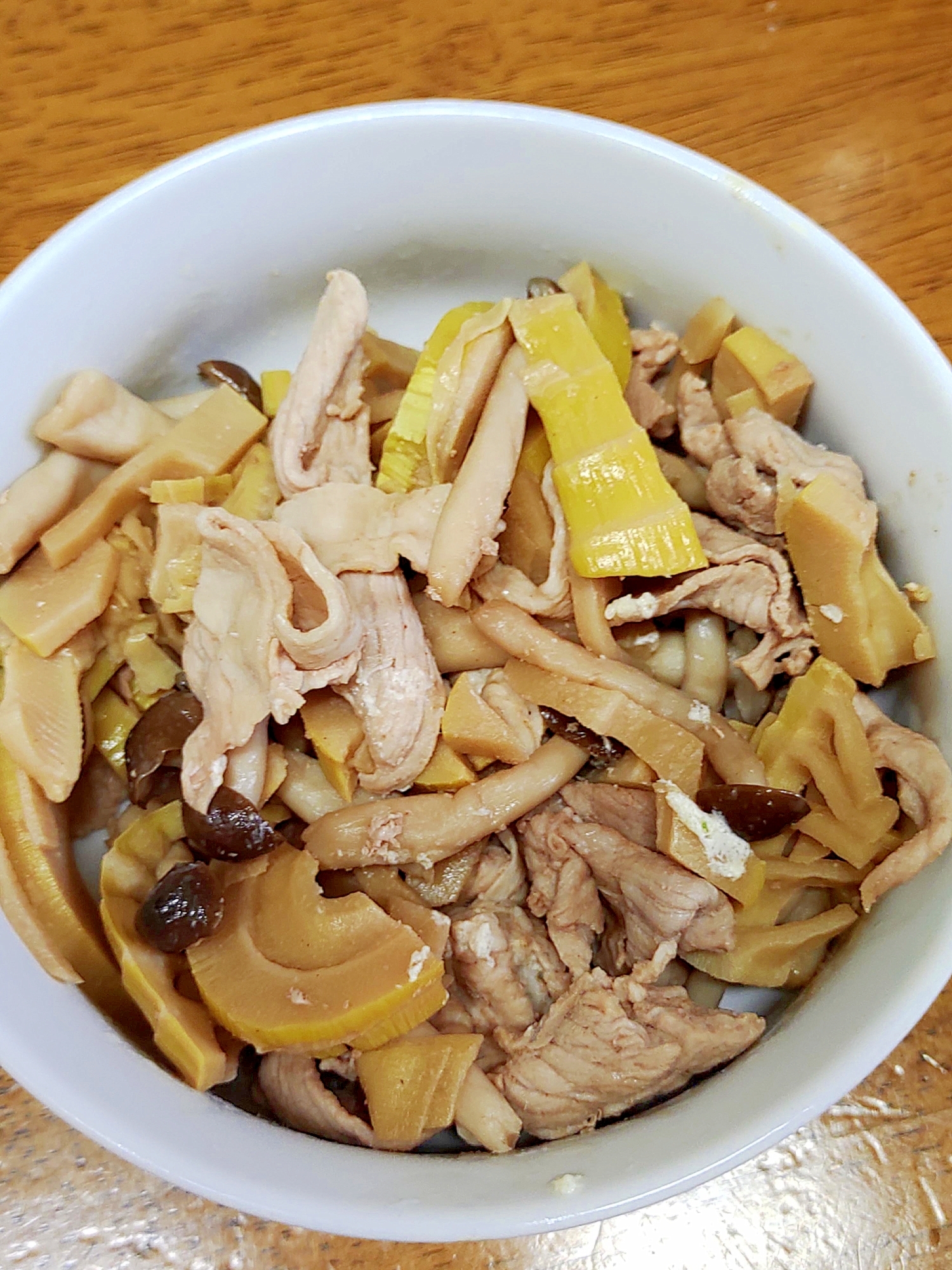筍と豚肉の炒め物