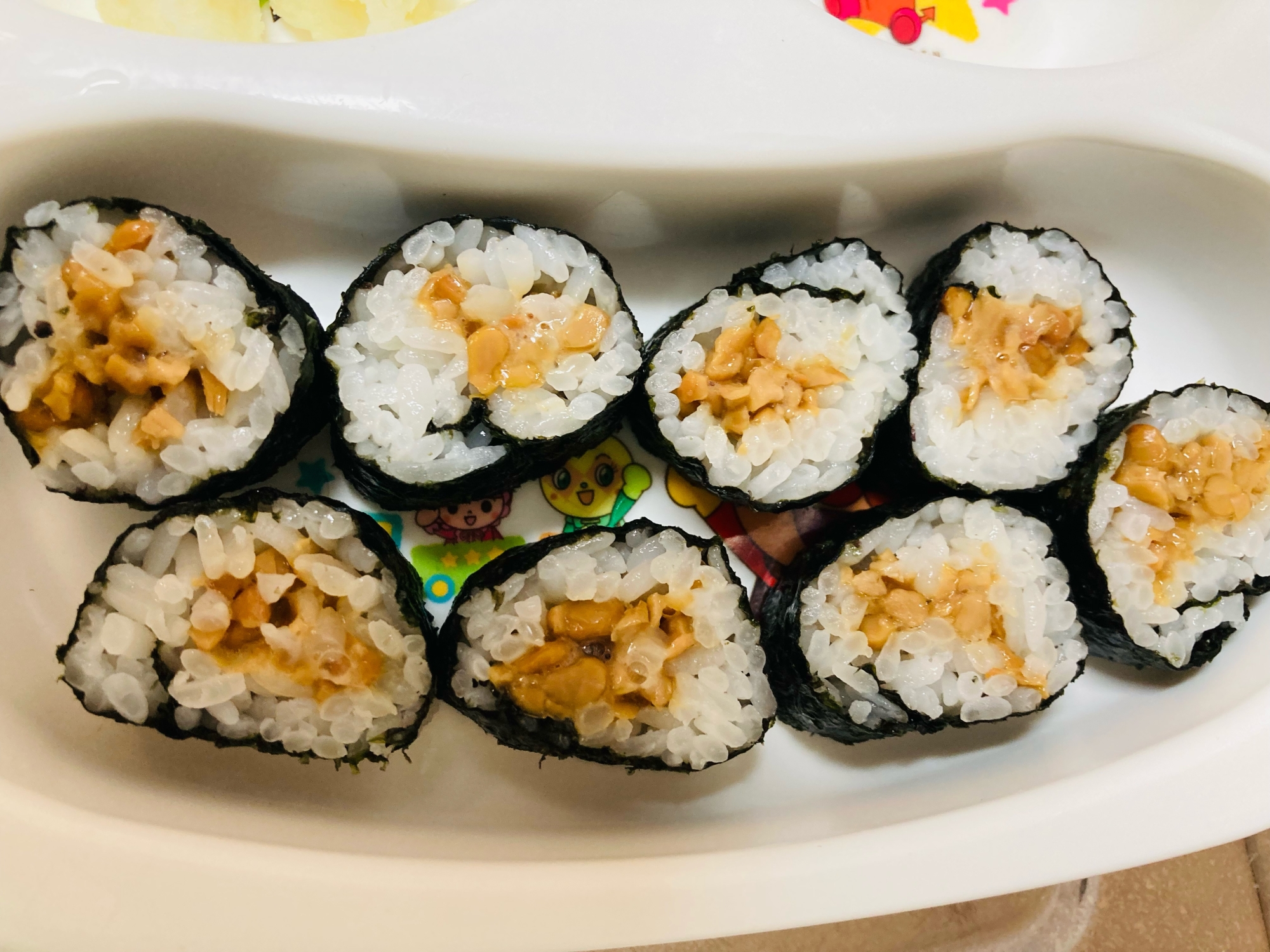 お子様納豆巻き☆