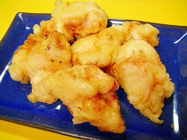 鶏むね肉の味噌漬け天ぷら
