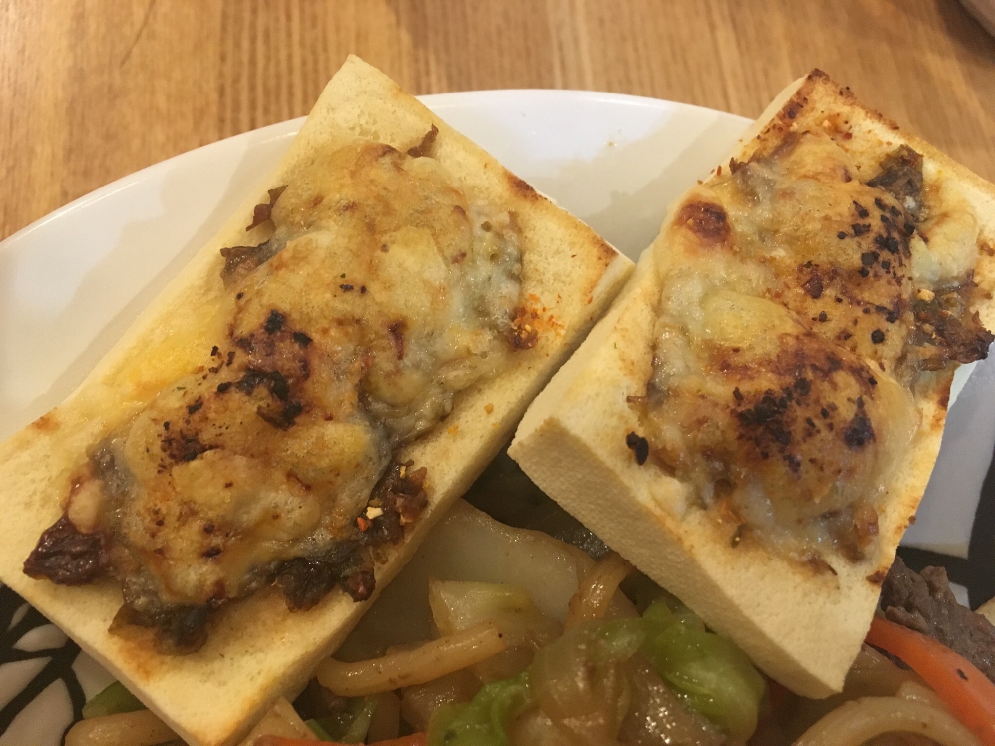 高野豆腐のふきみそマヨチーズ焼き