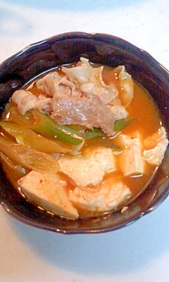 ピリ辛の肉豆腐