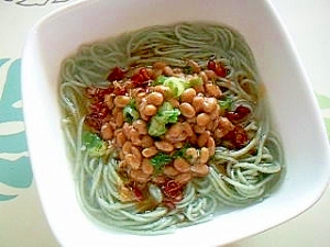 レンジで簡単 納豆そうめん 温 レシピ 作り方 By Aoi 楽天レシピ