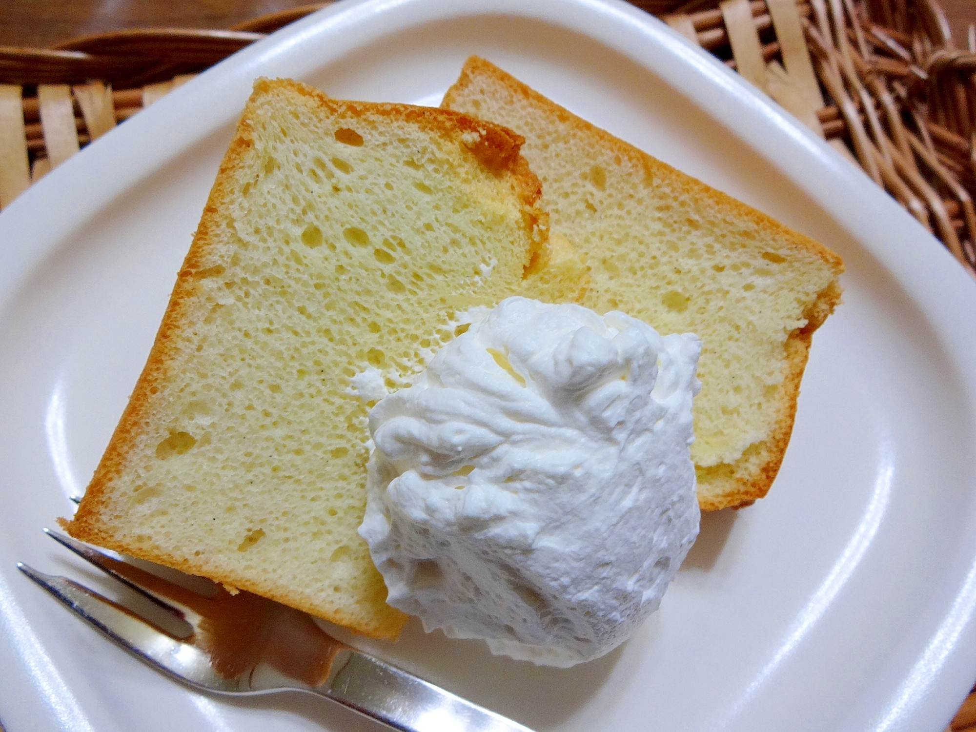 基本 バニラビーンズ入り シフォンケーキ レシピ 作り方 By 栗皮茶 楽天レシピ