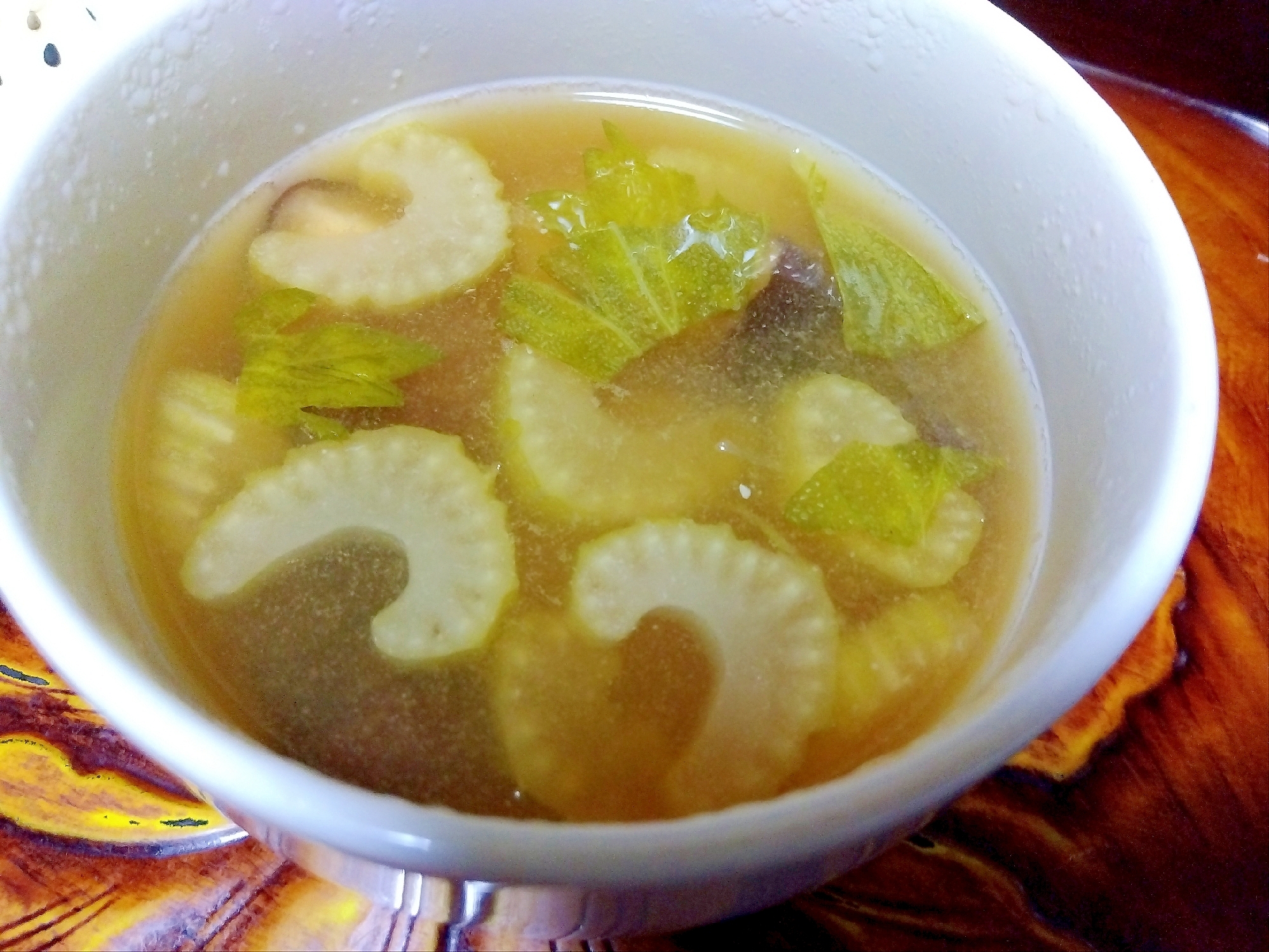 セロリ&椎茸スープ