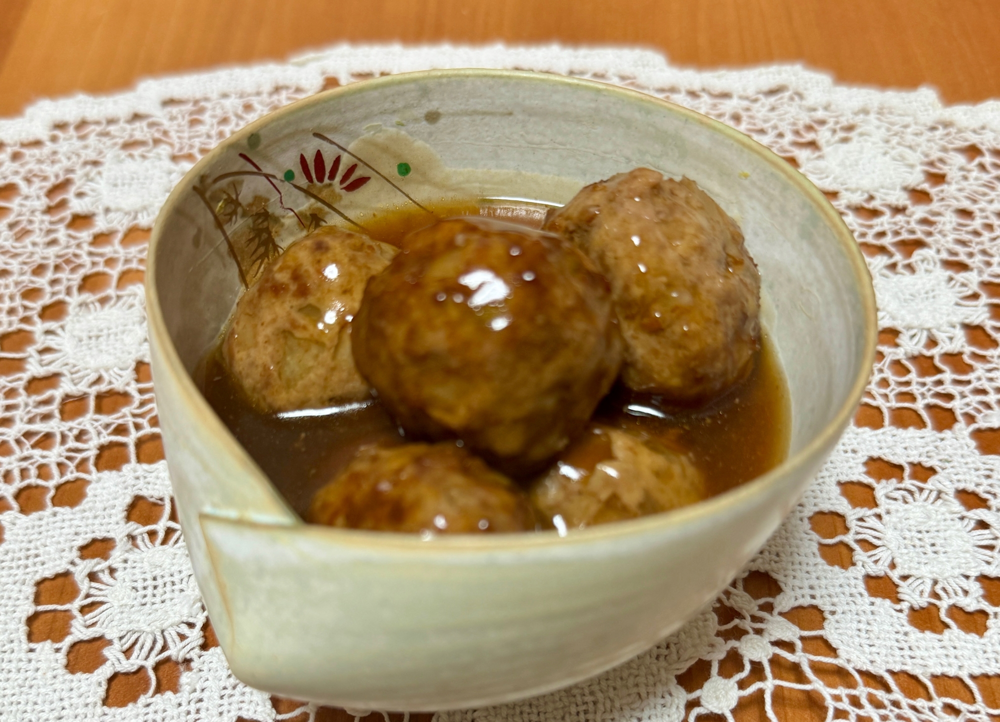 蛋白質プラス❗️大豆ペースト入り☆肉団子の甘酢あん