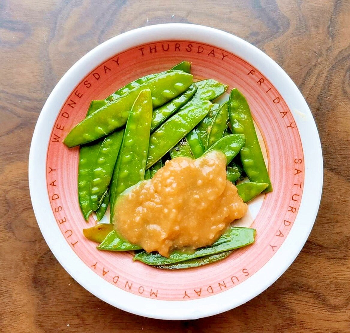 おつまみに☆絹さやのゴマ酢味噌和え レシピ・作り方 by のん786 返