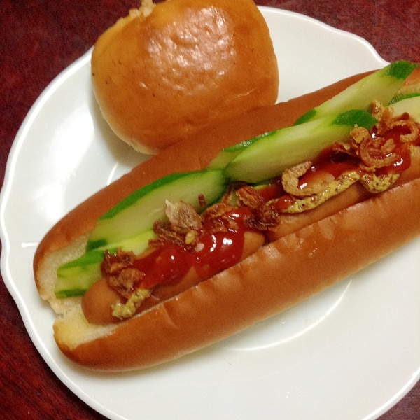 カリカリ フライドオニオンdeコク旨ホットドック レシピ 作り方 By とりあえず乾杯 楽天レシピ カリカリ フライドオニオンdeコク旨ホットドック レシピ 作り方 By とりあえず乾杯 楽天レシピ