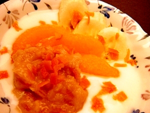 オレンジあん✿ヨーグルト